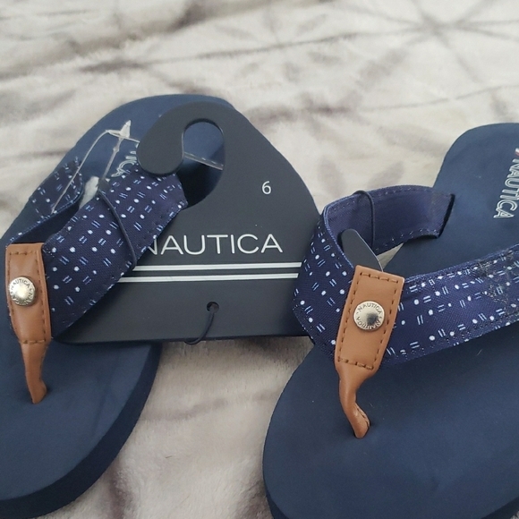 Nautica Blue and Brown Women's Sandals - Picture 2 of 2